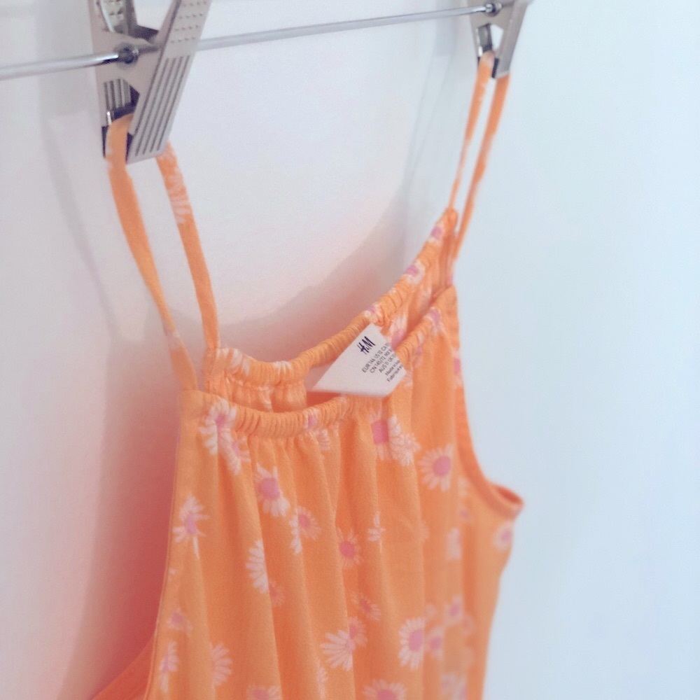Orange Floral Indie Girls Jumpsuit - H&M